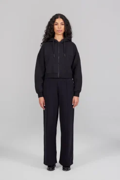 Gertrude Sweat à capuche cropped Amina Noir Best