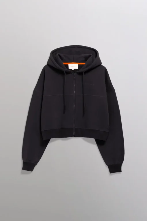 Gertrude Sweat à capuche cropped Amina Noir Best