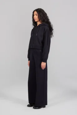 Gertrude Sweat à capuche cropped Amina Noir Best