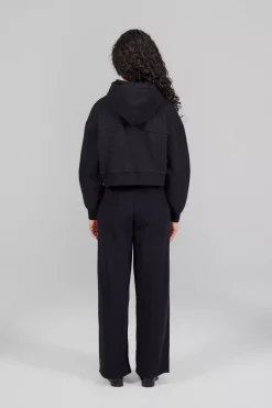 Gertrude Sweat à capuche cropped Amina Noir Best