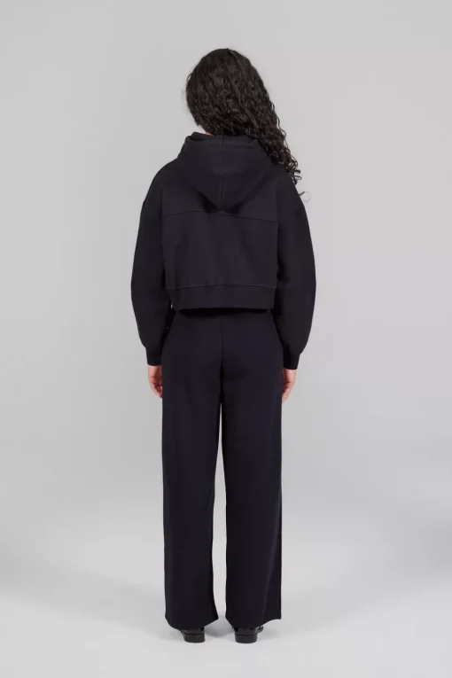 Gertrude Sweat à capuche cropped Amina Noir Best