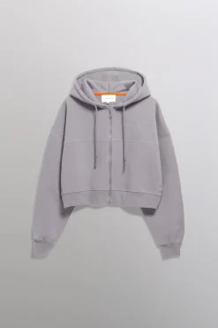 Gertrude Sweat à capuche cropped Amina Souris Best Sale