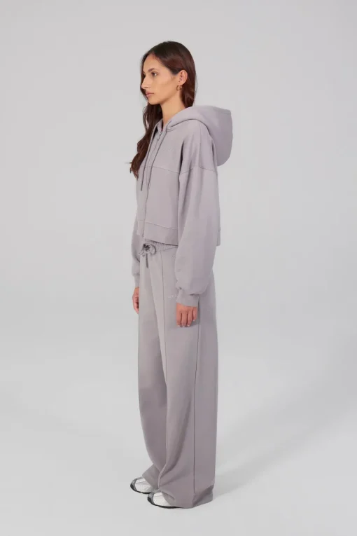 Gertrude Sweat à capuche cropped Amina Souris Best Sale