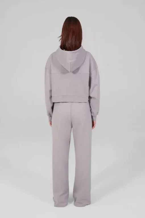 Gertrude Sweat à capuche cropped Amina Souris Best Sale
