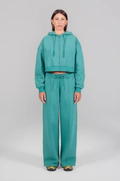 Gertrude Sweat à capuche cropped Amina Lichen Discount