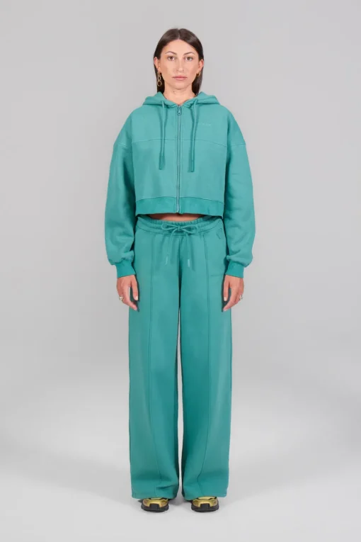 Gertrude Sweat à capuche cropped Amina Lichen Discount