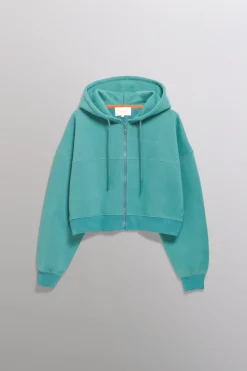 Gertrude Sweat à capuche cropped Amina Lichen Discount