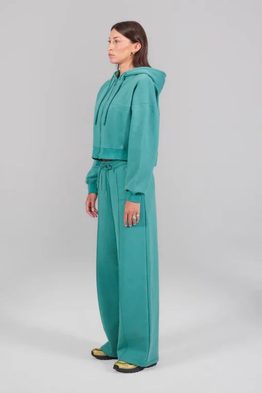 Gertrude Sweat à capuche cropped Amina Lichen Discount