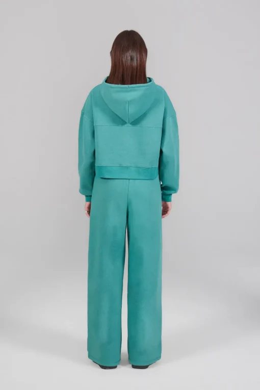 Gertrude Sweat à capuche cropped Amina Lichen Discount