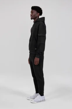 Gertrude Sweat à capuche oversize Bob Noir Fashion