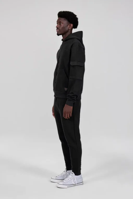 Gertrude Sweat à capuche oversize Bob Noir Fashion