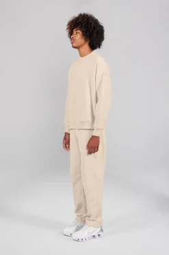 Gertrude Sweat col rond bicolore unisexe Stan Beige/white Cheap
