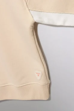 Gertrude Sweat col rond bicolore unisexe Stan Beige/white Cheap