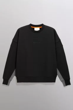Gertrude Sweat col rond bicolore unisexe Stan Black/anthra Fashion