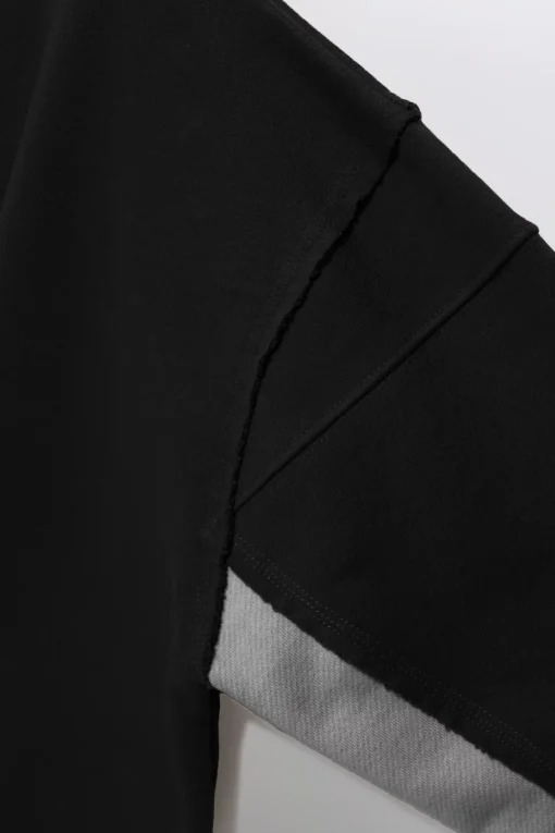 Gertrude Sweat col rond bicolore unisexe Stan Black/anthra Fashion
