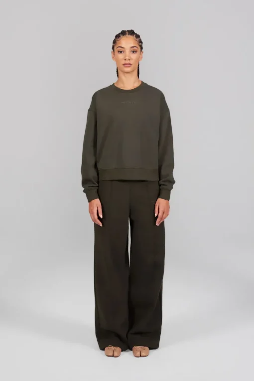 Gertrude Sweat col rond Meryl Kaki New