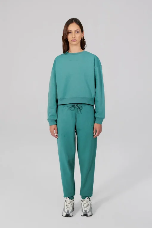 Gertrude Sweat col rond Meryl Lichen Cheap