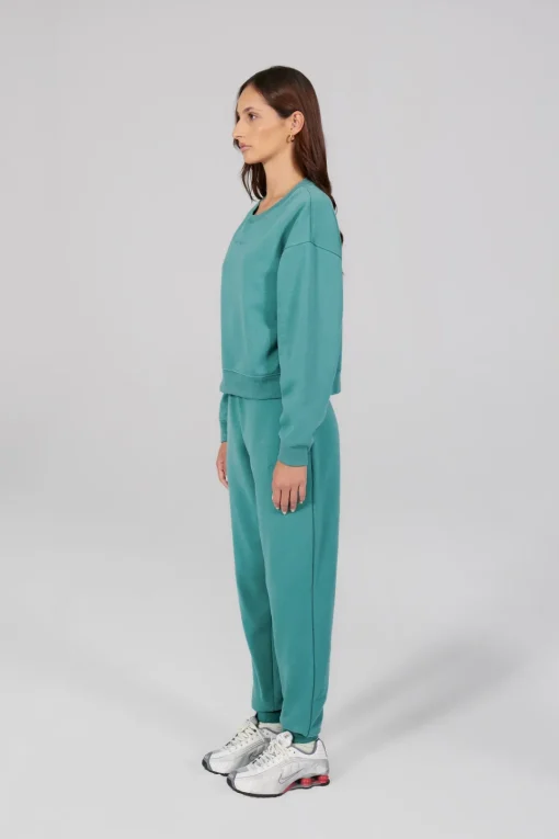Gertrude Sweat col rond Meryl Lichen Cheap