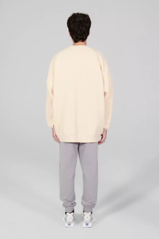 Gertrude Sweat col rond unisexe Ilona Beige Online