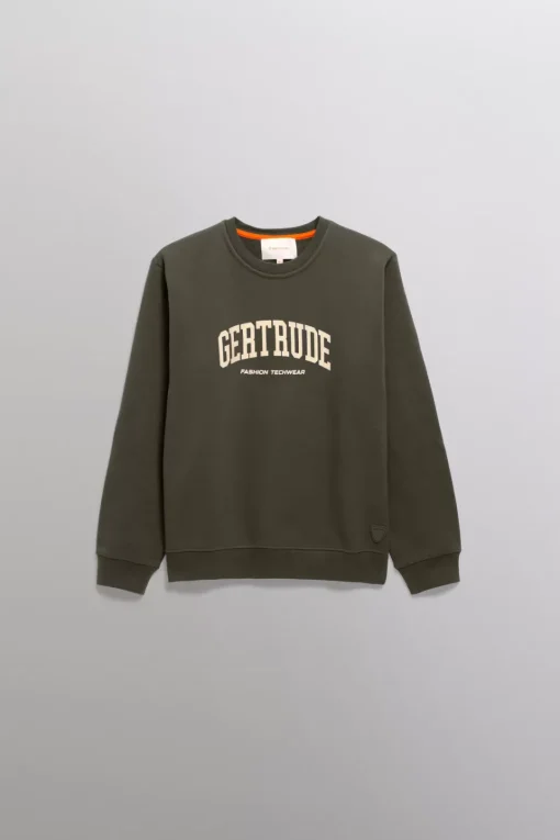 Gertrude Sweat unisexe Little Ruby Kaki Sale