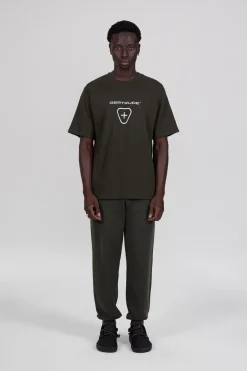 Gertrude Tee-shirt à manches courtes Leonce Logo Kaki Store