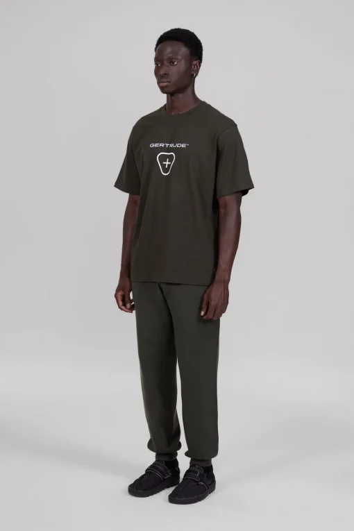 Gertrude Tee-shirt à manches courtes Leonce Logo Kaki Store