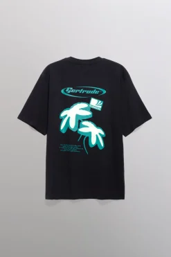 Gertrude Tee-shirt à manches courtes Leonce Flower Noir Store