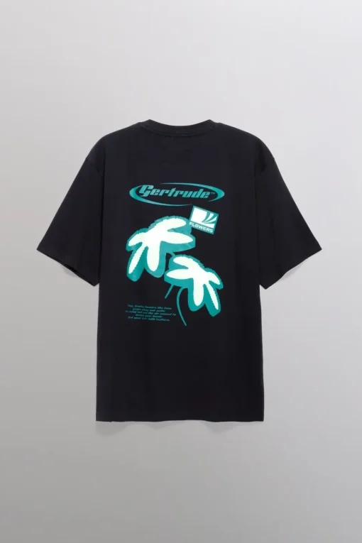 Gertrude Tee-shirt à manches courtes Leonce Flower Noir Store