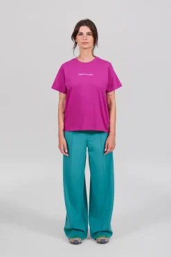Gertrude Tee-shirt à manches courtes Léopoldine Fuschia Hot