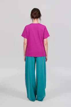 Gertrude Tee-shirt à manches courtes Léopoldine Fuschia Hot