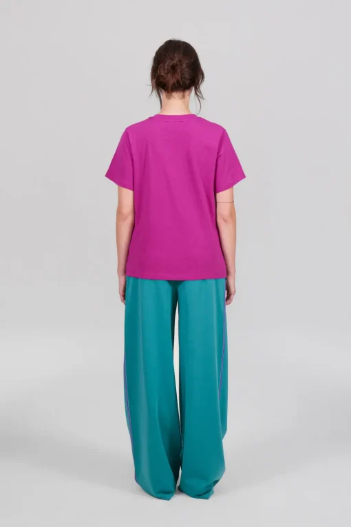 Gertrude Tee-shirt à manches courtes Léopoldine Fuschia Hot