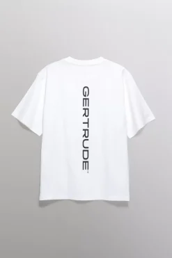 Gertrude Tee-shirt à manches courtes Leonce Script Opticwhite Cheap