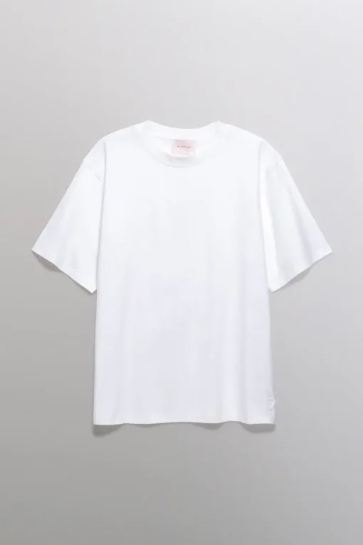 Gertrude Tee-shirt à manches courtes Leonce Script Opticwhite Cheap