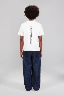 Gertrude Tee-shirt à manches courtes Leonce Script Opticwhite Cheap