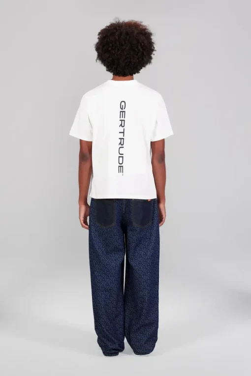 Gertrude Tee-shirt à manches courtes Leonce Script Opticwhite Cheap