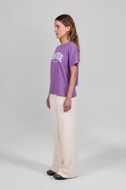 Gertrude Tee-shirt à manches courtes Léopoldine College Mauve Sale