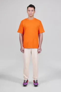Gertrude Tee-shirt à manches courtes Leonce Script Orange Fashion