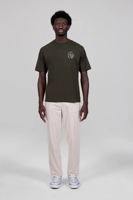 Gertrude Tee-shirt à manches courtes Leonce Store Kaki Sale
