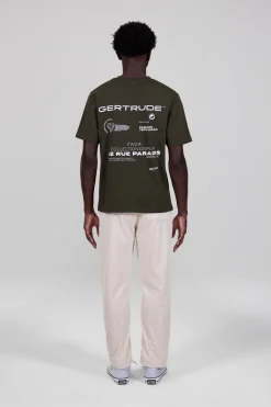 Gertrude Tee-shirt à manches courtes Leonce Store Kaki Sale