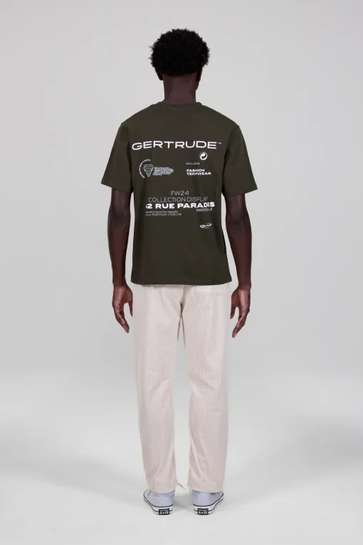 Gertrude Tee-shirt à manches courtes Leonce Store Kaki Sale