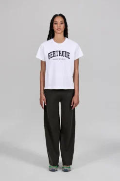 Gertrude Tee-shirt à manches courtes Léopoldine College Opticwhite Hot