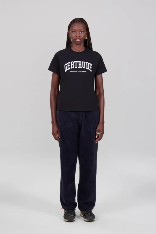 Gertrude Tee-shirt à manches courtes Léopoldine College Noir Store