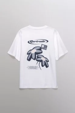 Gertrude Tee-shirt à manches courtes Leonce Flower Opticwhite Clearance