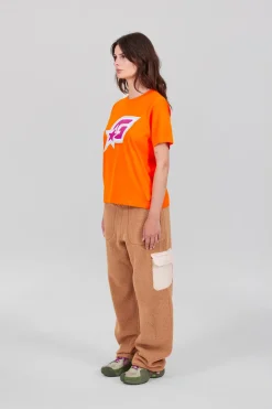 Gertrude Tee-shirt à manches courtes Léopoldine Star Orange Sale