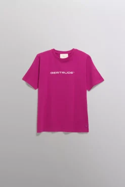 Gertrude Tee-Shirt manches courtes unisexe Little Leonce Fuschia New