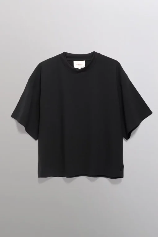 Gertrude Tee-shirt manches courtes oversize imprimé Suzon Noir Best Sale