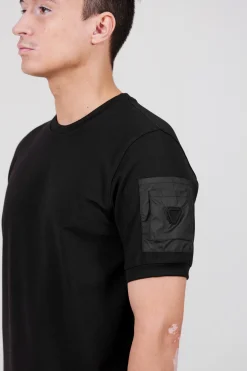 Gertrude T-shirt Timeo avec poche en nylon Noir Online
