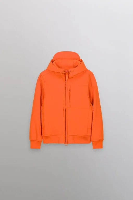 Gertrude Veste à capuche unisexe en softshell Little Rony Orange Best