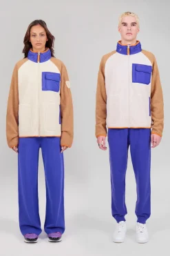 Gertrude Veste en sherpas bicolore Ramzi Beige/camel Hot