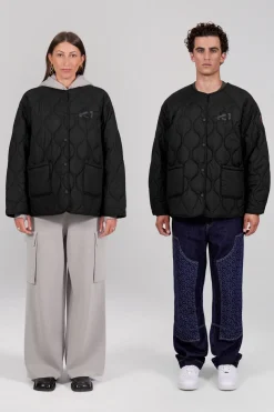 Gertrude Veste matelassée oversize unisexe Juliette Noir Store